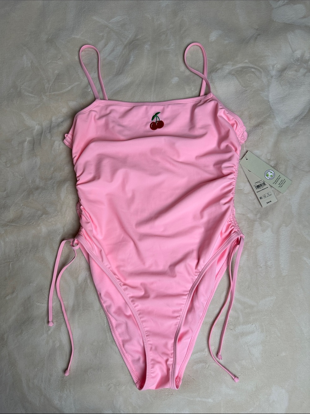 Cheeky High Leg 1 piece swimsuit. Size L(12-14 years)